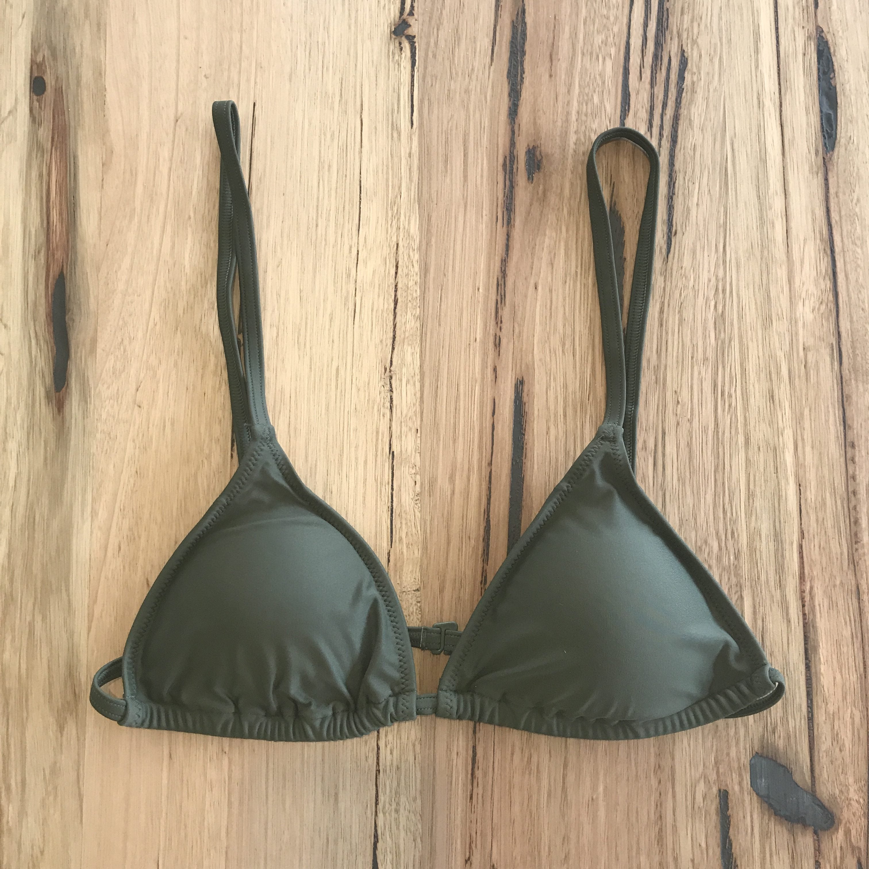JUNGLE GREEN BAKER BIKINI TOP